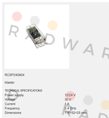 RCSP240A04 TELECO Automation