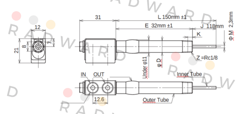 JC-KRM-10-L150-E32-J118-M2.3 Ahresty-tec