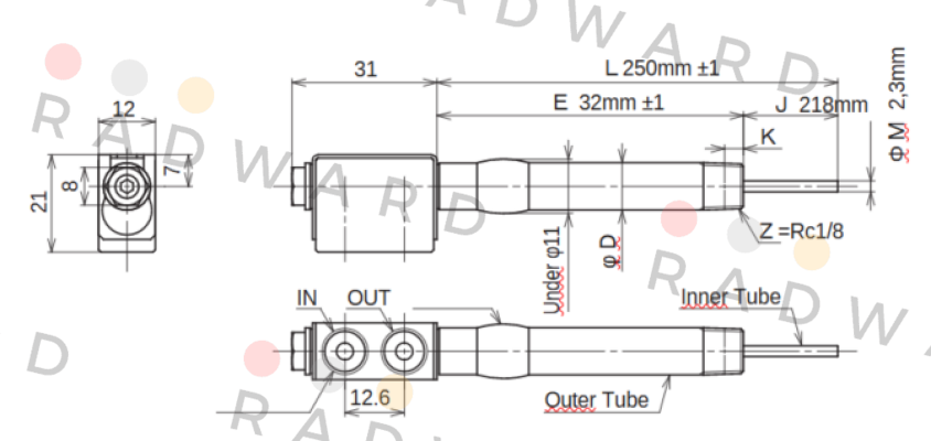 JC-KRM-10-L250-E32-J218-M2.3 Ahresty-tec