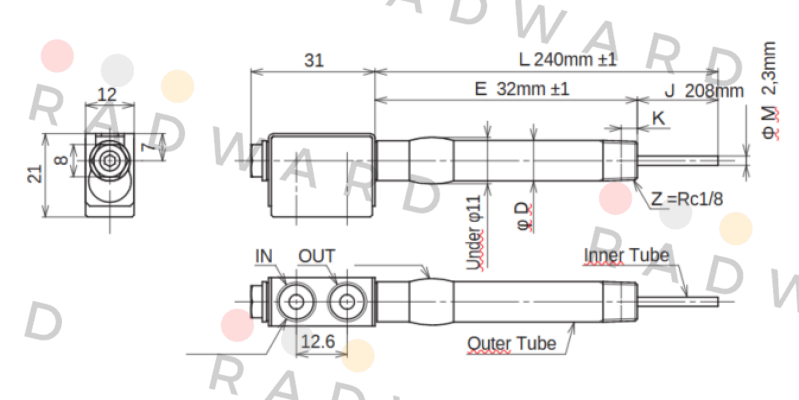 JC-KRM-10-L240-E32-J208-M2.3 Ahresty-tec