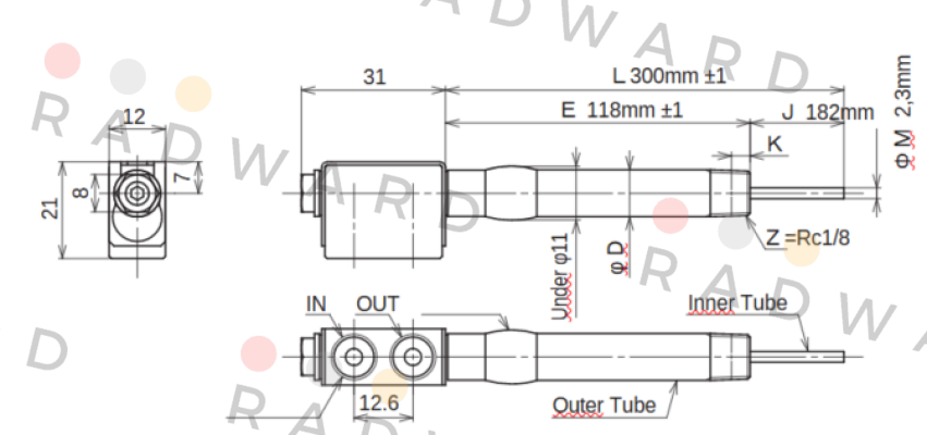 JC-KRM-10-L300-E118-J182-M2.3 Ahresty-tec