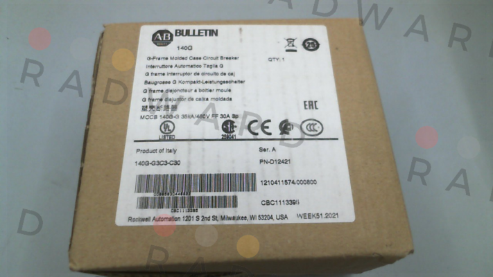 140G-G3C3-C30 Allen Bradley (Rockwell)