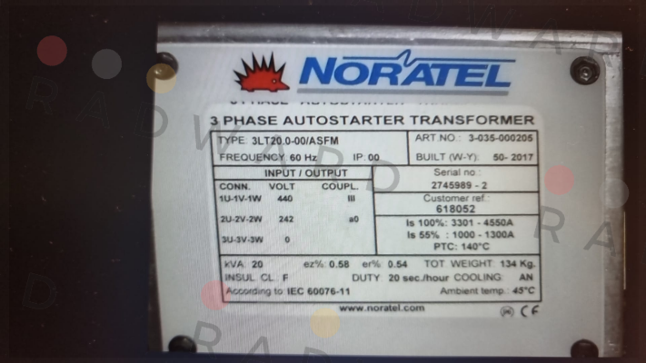 3LT20.0-00/ASFM ОЕМ Noratel