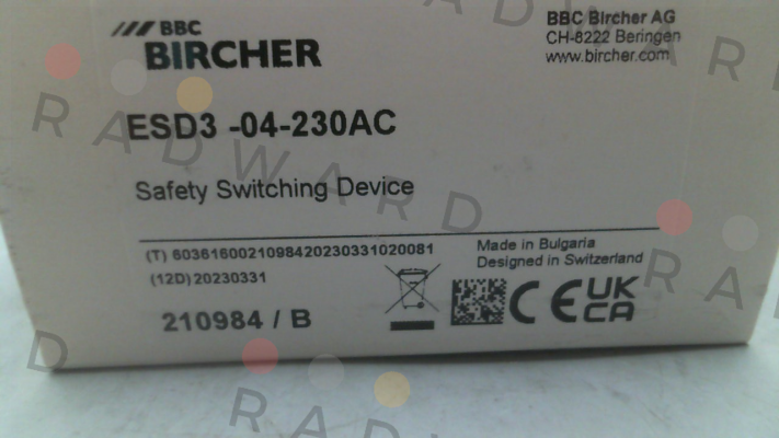 ESD3-04-230AC Bircher