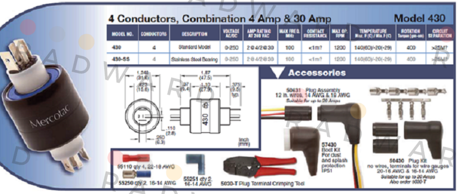 LM04-04300-00 Typ 430  Mercotac