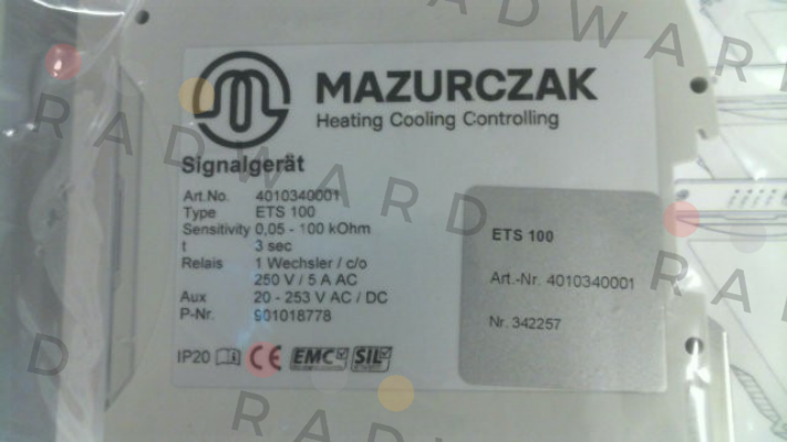 P/N: 4010340001, Type ETS 100 Mazurczak