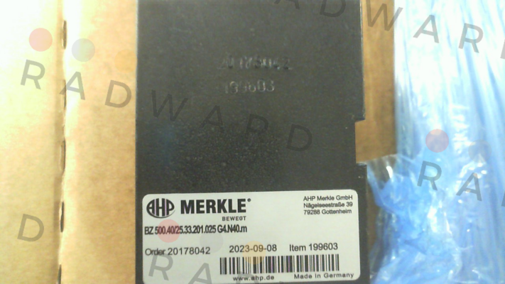 BZ 500.40/25.33.201.025 G4.N40.m Merkle