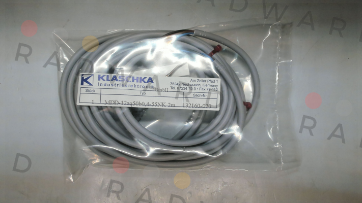 MDD-12aq50b0,4-55NK 2m 132160-020 Klaschka